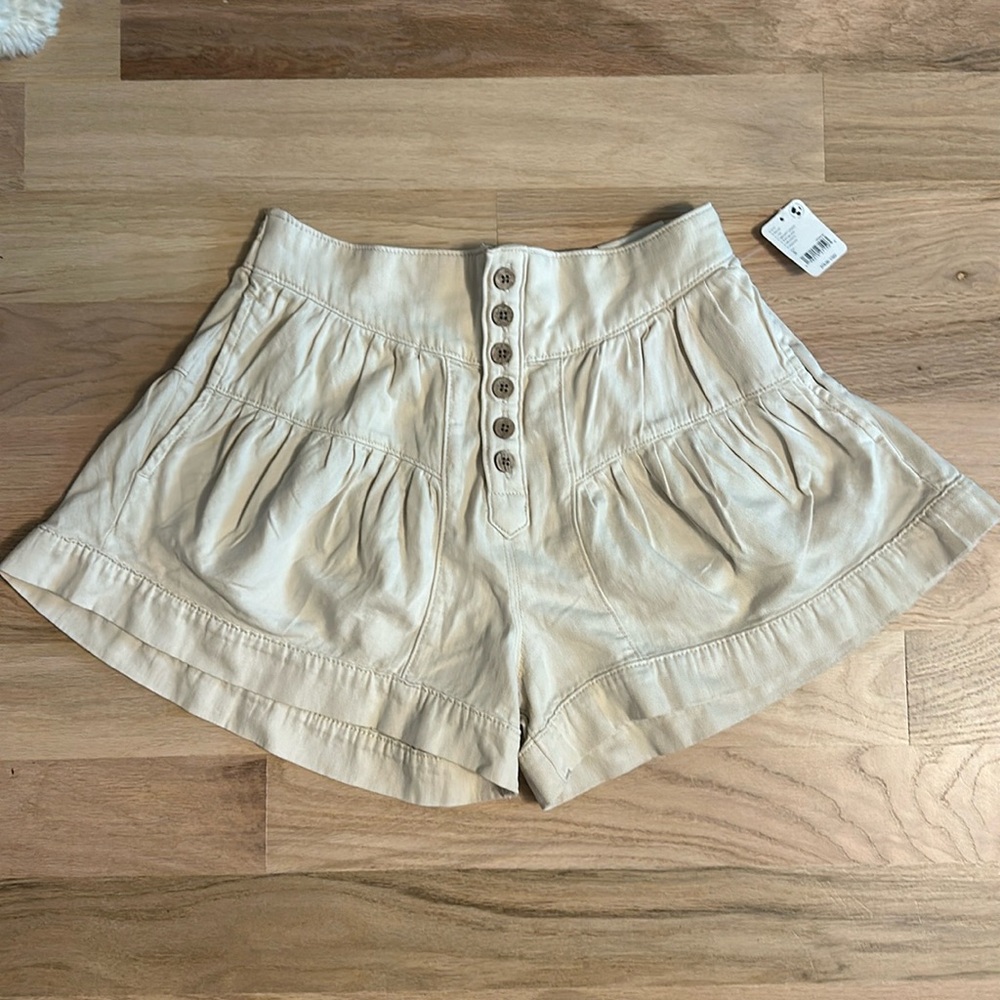 free people denim shorts